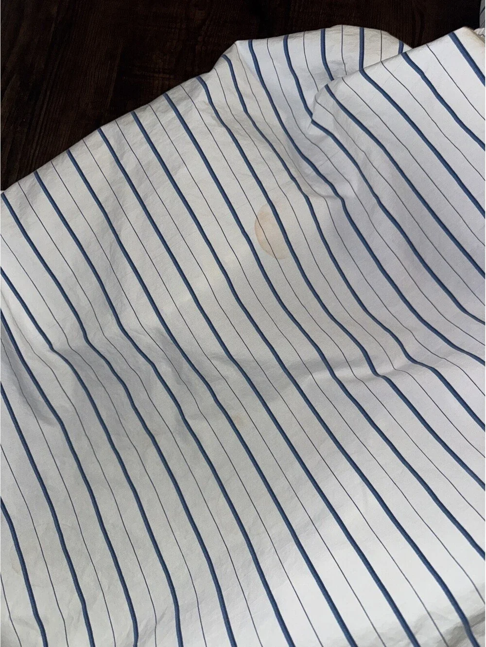 Ralph Lauren Jonquil Blue Porcelain Blue White Stripe Twin Sheet Sets